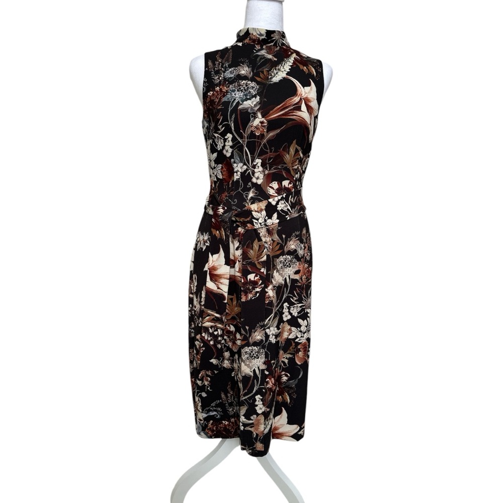 Antonio Milano Brown Floral Dress Size 2